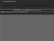 Tablet Screenshot of marketprofile.com